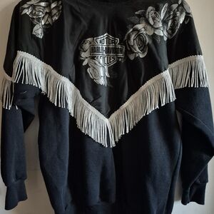 Harley-Davidson Black Fringe Sweatshirt